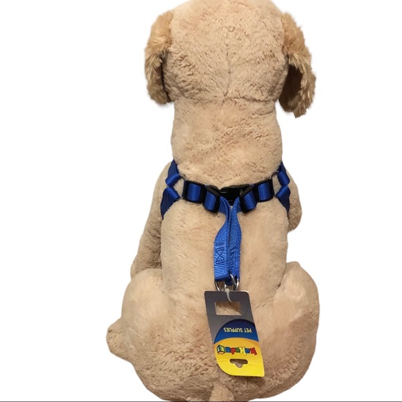 Dog Harness + Leash Set NEW NWT Blue Red Padded - Picture 10 of 13